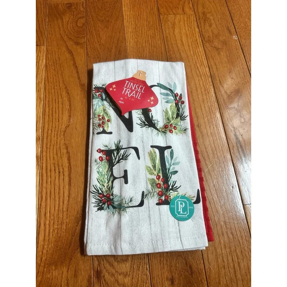 Two hand towels by Penny Lane Holiday Time Pick Kitchen NOEL Towel Set, 2 Cotton